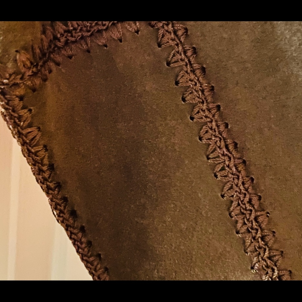 Brown Suede Button Up - image 4